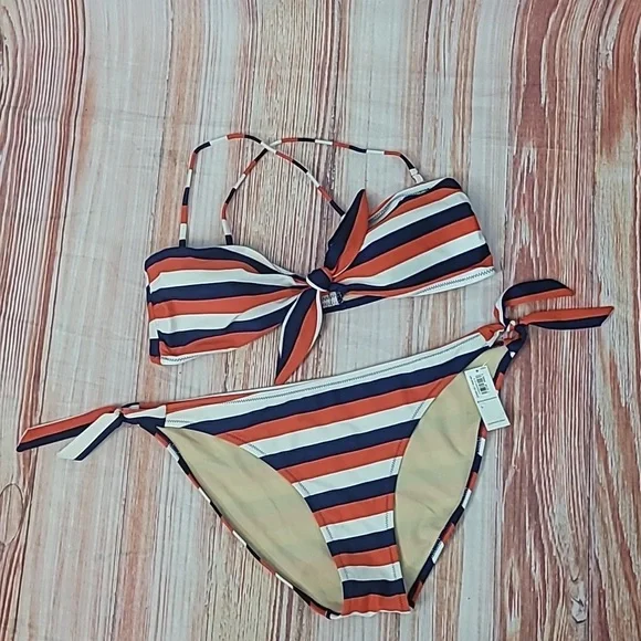 Old Navy striped bikini - Picture 1 of 10